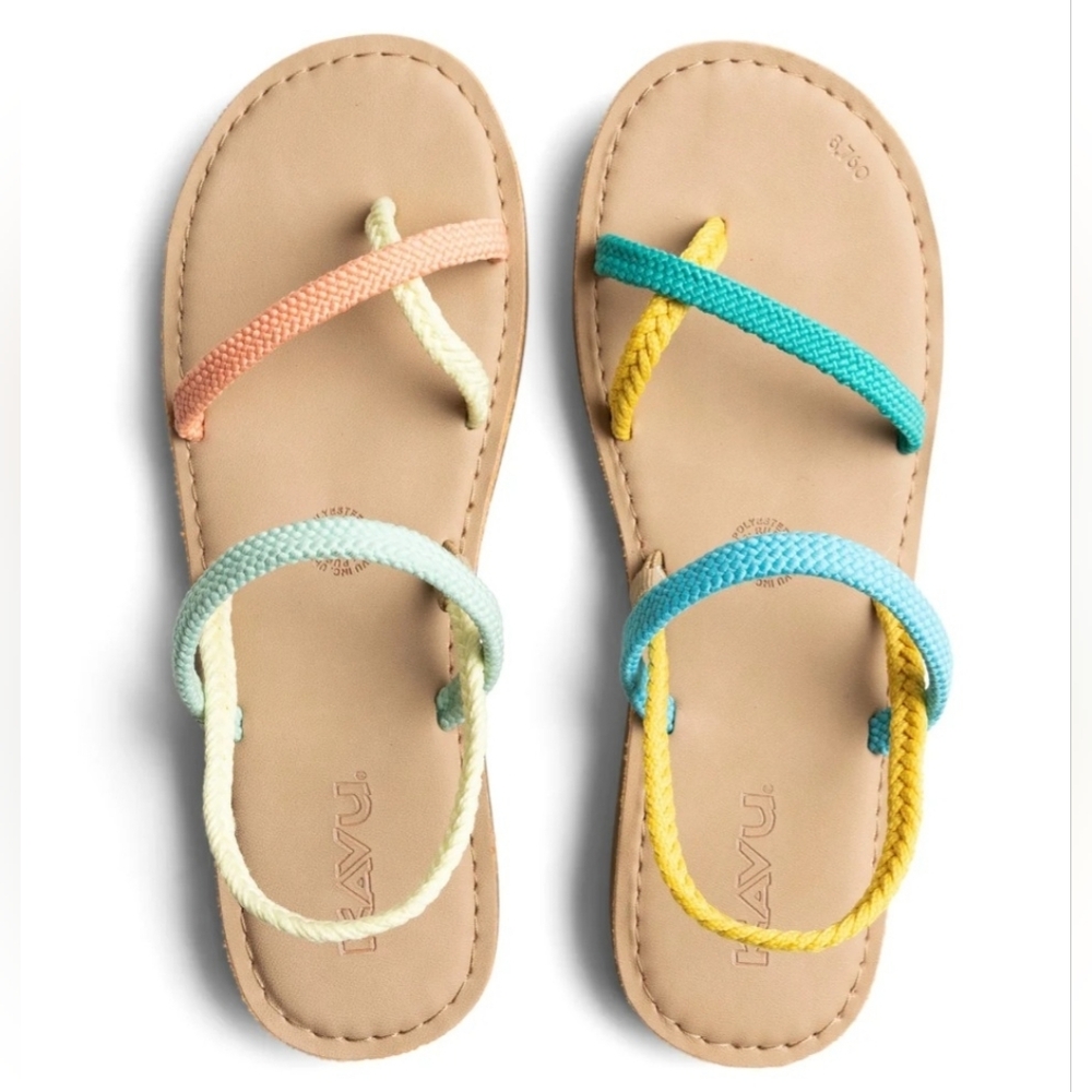NIB Kavu Dream Weaver Beach Block Sandals, Womens 9 - Picture 1 of 8